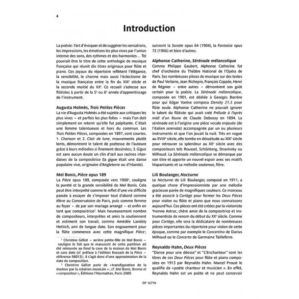 &OElig;uvres fran&ccedil;aises choisies pour fl&ucirc;te et piano : Selected French Works - &Eacute;dition de Bruno Jouard